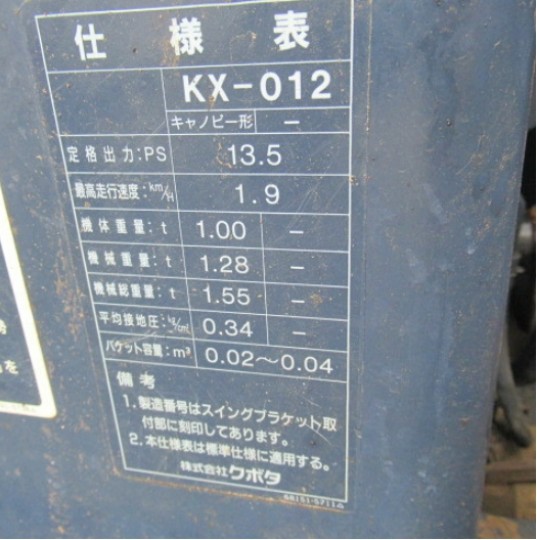 愛知県 KX-012 の中古販売価格 - GROWTH POWER