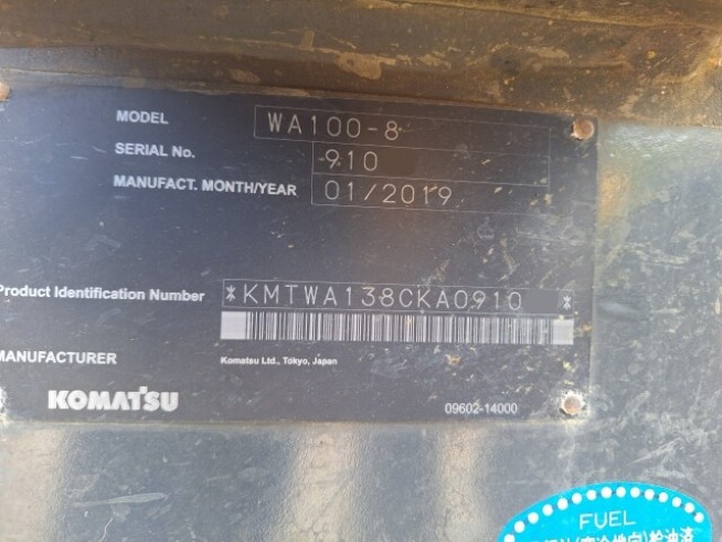 WA100-8 の中古販売価格 - GROWTH POWER